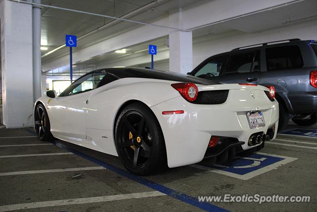 Ferrari 458 Italia spotted in San Jose, California