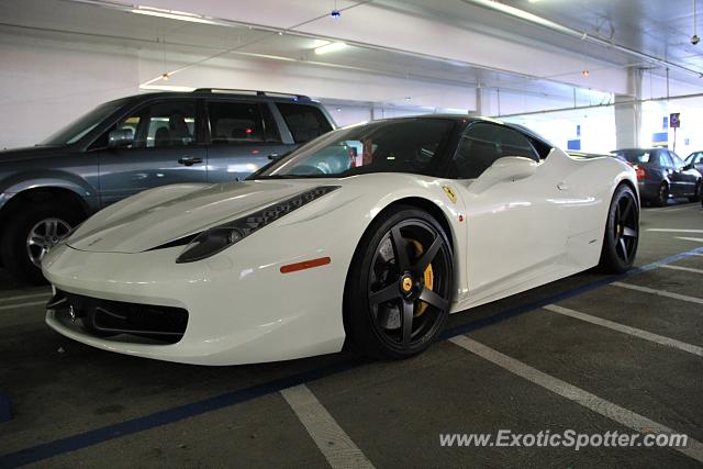 Ferrari 458 Italia spotted in San Jose, California