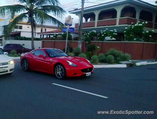 Ferrari California spotted in João Pessoa, PB, Brazil