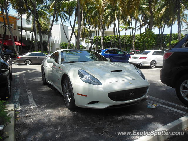 Ferrari California spotted in Bal Harbour, Florida