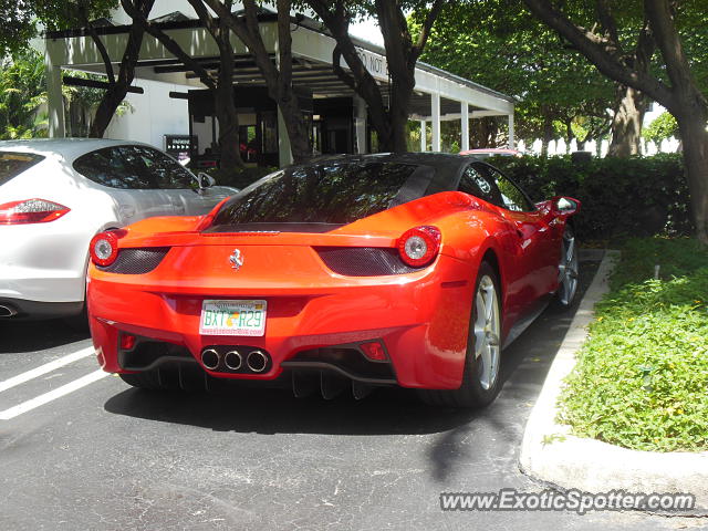 Ferrari 458 Italia spotted in Bal Harbour, Florida