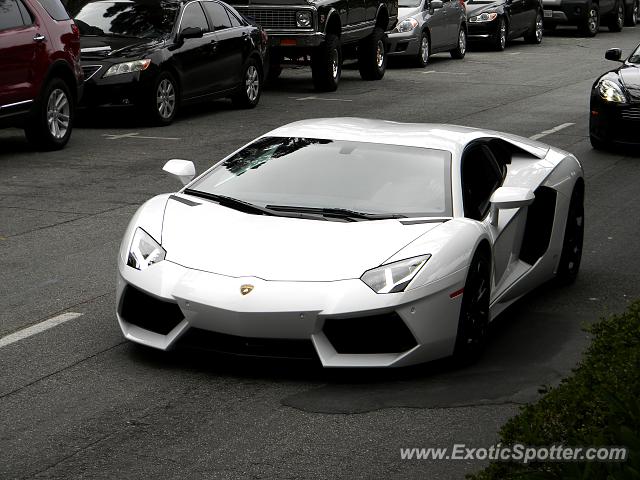 Lamborghini Aventador spotted in Carmel, California