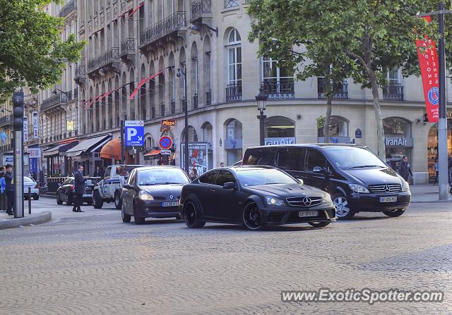 Mercedes C63 AMG Black Series spotted in Paris, France