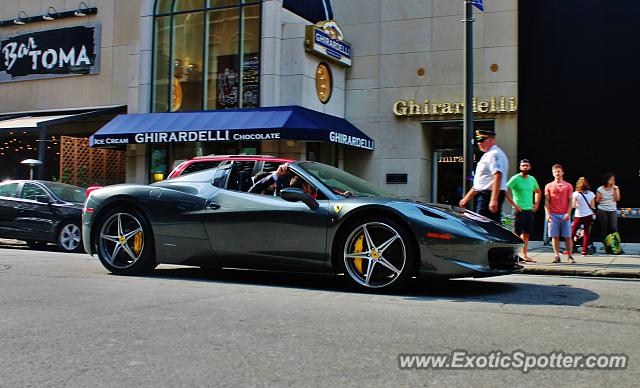 Ferrari 458 Italia spotted in Chicago, Illinois