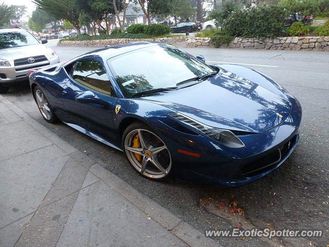 Ferrari 458 Italia spotted in Carmel, California