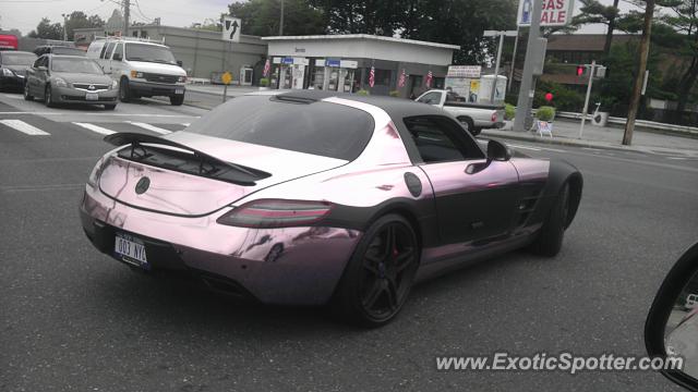 Mercedes SLS AMG spotted in Hewlett, New York