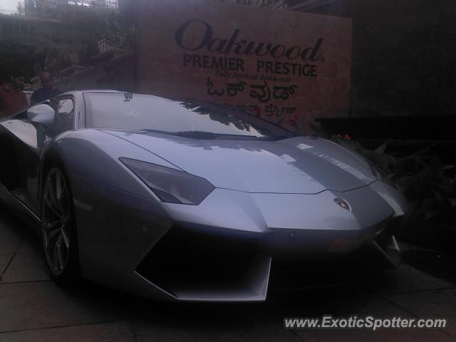 Lamborghini Aventador spotted in Bangalore, India