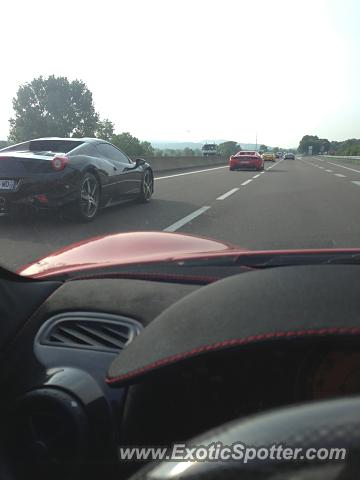 Ferrari 458 Italia spotted in Highway, France