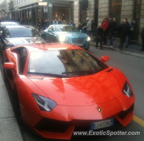 Lamborghini Aventador spotted in London, United Kingdom