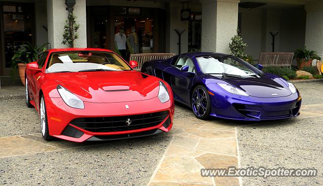 Ferrari F12 spotted in Carmel, California