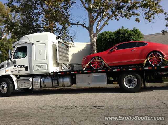 Bentley Continental spotted in Near Los Angelas, California