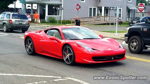 Ferrari 458 Italia spotted in Watkins Glen, New York