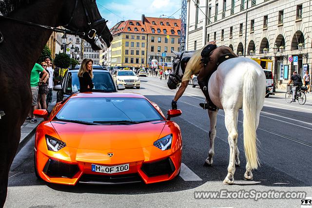 Lamborghini Aventador spotted in Munich, Germany