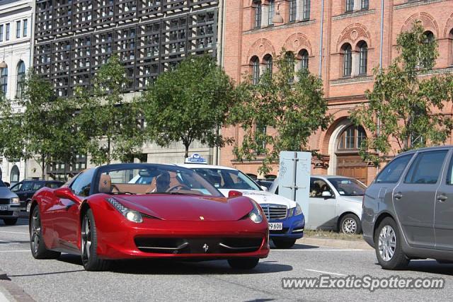 Ferrari 458 Italia spotted in Copenhagen, Denmark