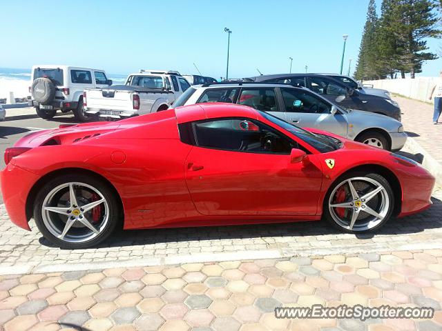 Ferrari 458 Italia spotted in Mosselbay, South Africa