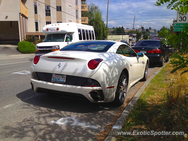 Ferrari California spotted in Seattle, Washington