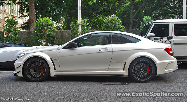 Mercedes C63 AMG Black Series spotted in London, United Kingdom