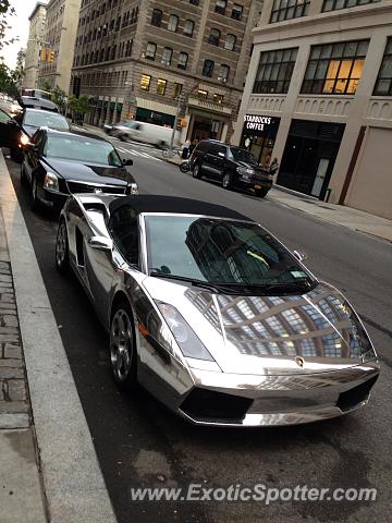 Lamborghini Gallardo spotted in Soho, New York