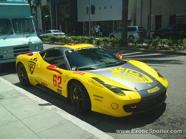 Ferrari 458 Italia spotted in Beverly Hills, California