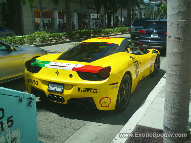 Ferrari 458 Italia spotted in Beverly Hills, California