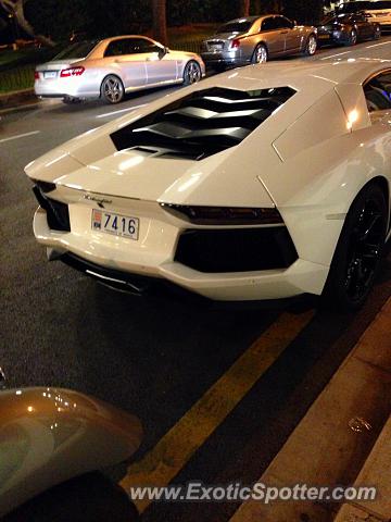 Lamborghini Aventador spotted in Cannes, France