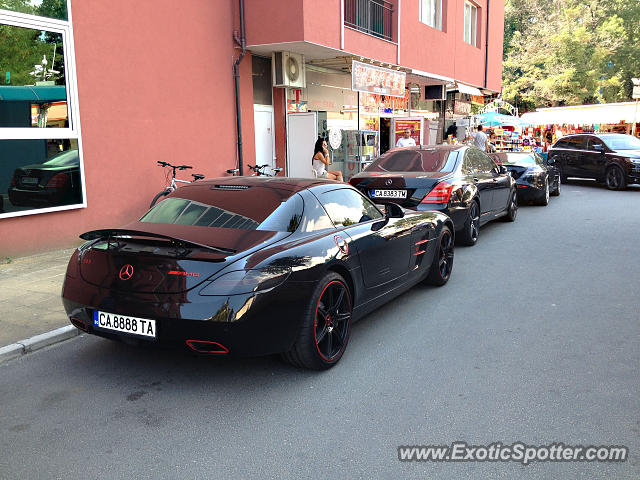 Mercedes SLR spotted in Sunny Beach, Bulgaria
