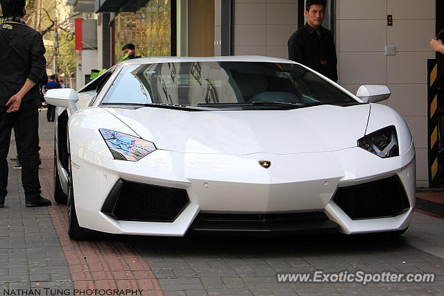 Lamborghini Aventador spotted in Shanghai, China