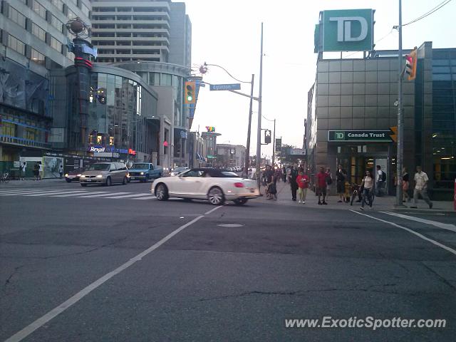 Bentley Continental spotted in Toronto, Canada