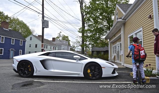 Lamborghini Aventador spotted in Portsmouth, New Hampshire