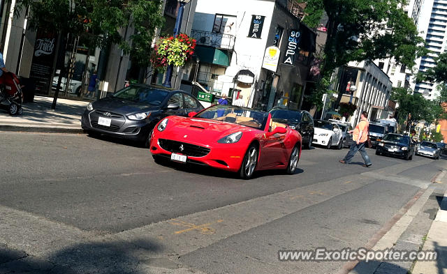 Ferrari California spotted in Toronto, Canada