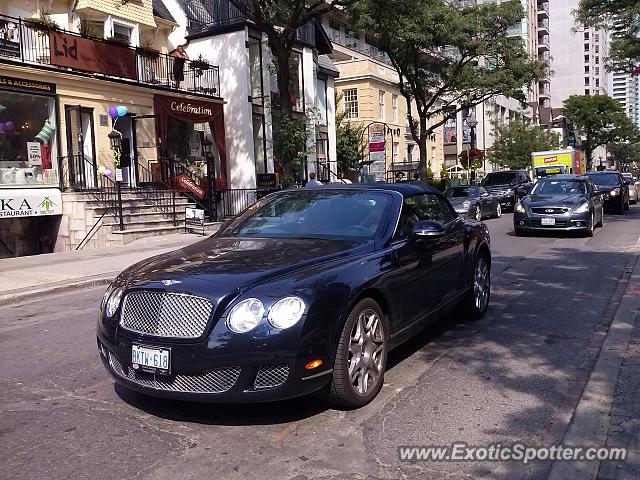 Bentley Continental spotted in Toronto, Canada