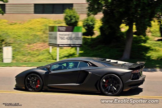 Lamborghini Aventador spotted in San Diego, California