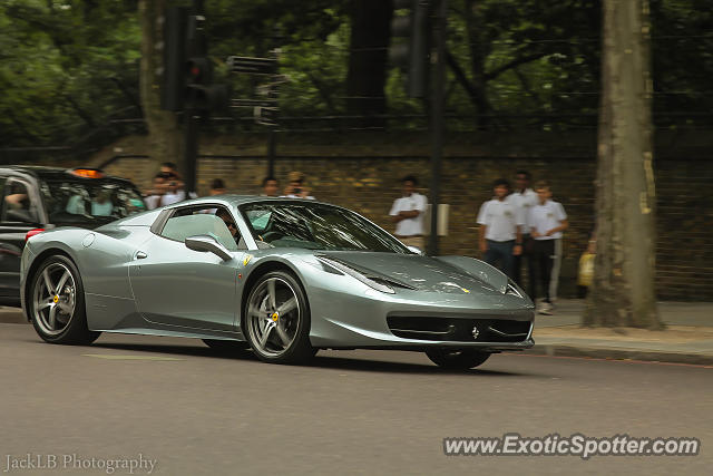 Ferrari 458 Italia spotted in London, United Kingdom