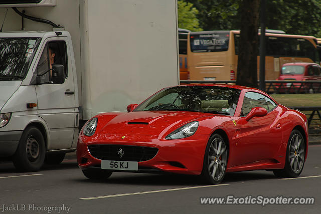 Ferrari California spotted in London, United Kingdom