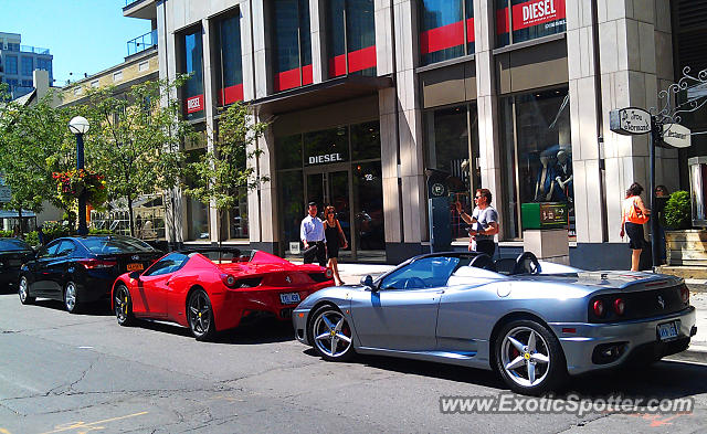 Ferrari 458 Italia spotted in Toronto, Ontario, Canada