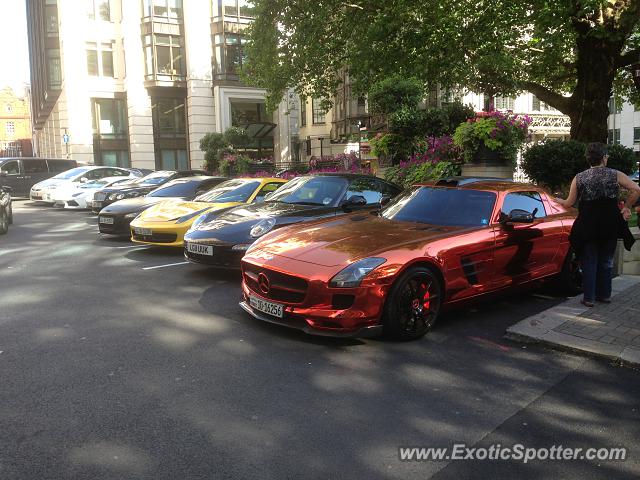 Mercedes SLS AMG spotted in London, United Kingdom