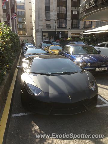 Lamborghini Aventador spotted in London, United Kingdom