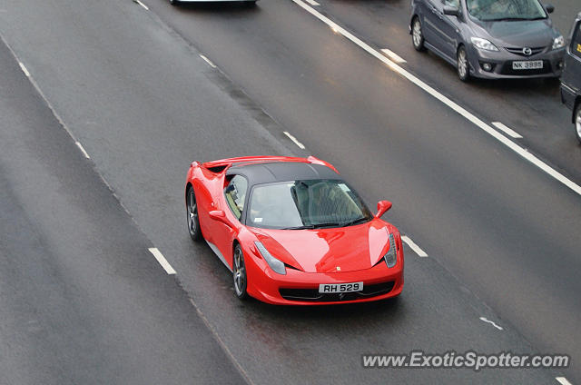 Ferrari 458 Italia spotted in Hong Kong, China