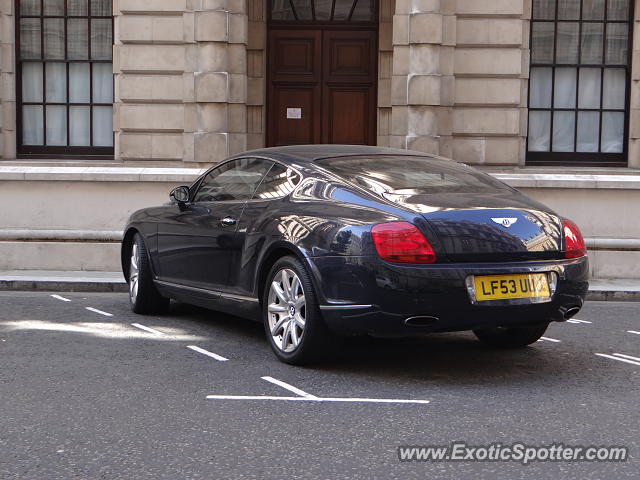 Bentley Continental spotted in London, United Kingdom