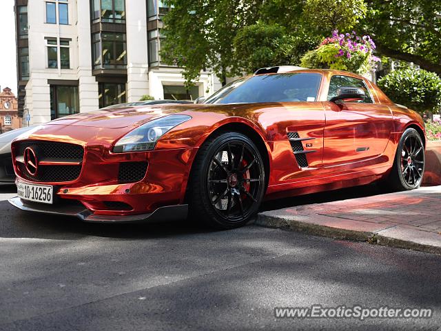 Mercedes SLS AMG spotted in London, United Kingdom