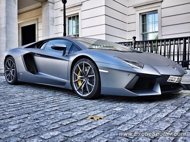 Lamborghini Aventador spotted in London, United Kingdom