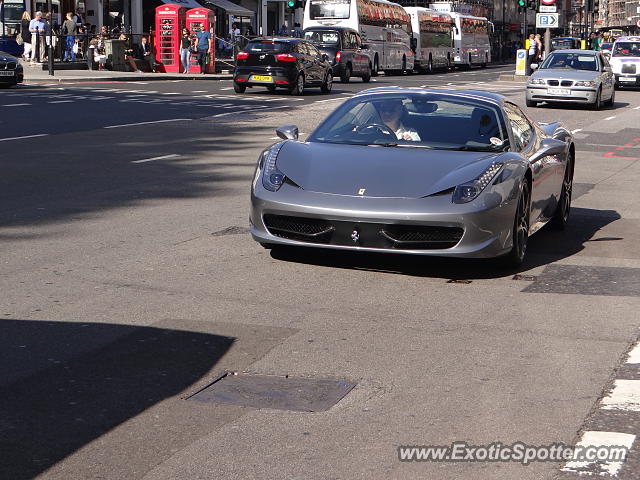 Ferrari 458 Italia spotted in London, United Kingdom