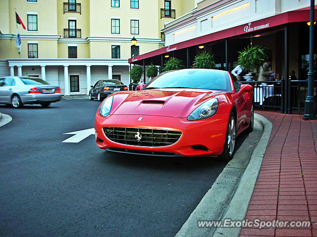 Ferrari California spotted in Charlotte, North Carolina