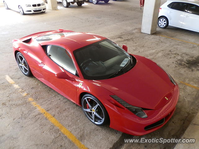 Ferrari 458 Italia spotted in Durban, South Africa