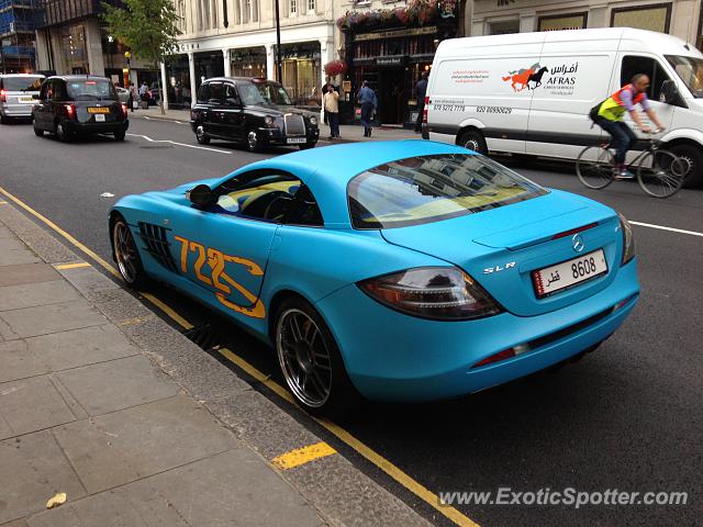 Mercedes SLR spotted in London, United Kingdom