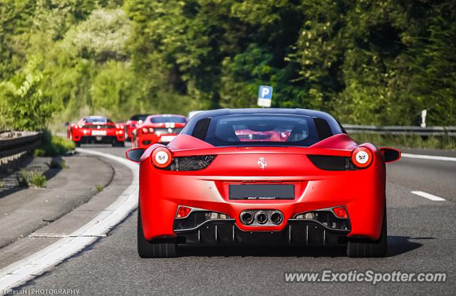 Ferrari 458 Italia spotted in A6, Germany