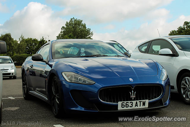 Maserati GranTurismo spotted in Silverstone, United Kingdom