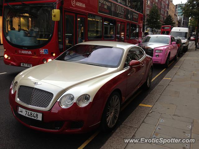 Bentley Continental spotted in London, United Kingdom