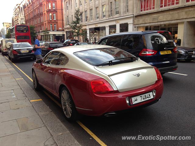 Bentley Continental spotted in London, United Kingdom