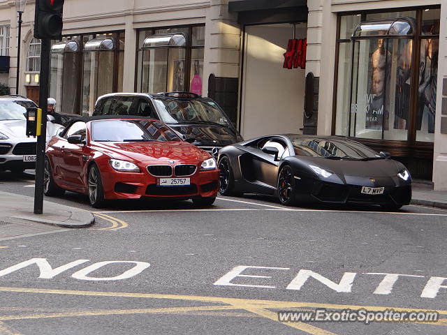 Lamborghini Aventador spotted in London, United Kingdom